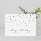 Elegant Silver Prettige feestdagen Company Folie C (Staand Voorkant)