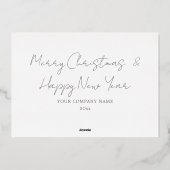 Elegant Silver Prettige feestdagen Company Folie C (Achterkant)