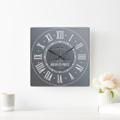 Elegant Silver-procureur bij wet Vierkante Klok (Huis)