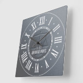 Elegant Silver-procureur bij wet Vierkante Klok (Hoek)