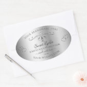 Elegant Silver Product Labels  voor sierdoeleinden (Envelop)