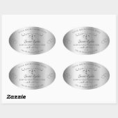 Elegant Silver Product Labels voor sierdoeleinden (Vel)