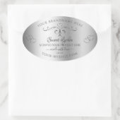 Elegant Silver Product Labels voor sierdoeleinden (Tas)