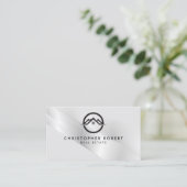 Elegant Silver Real Estate Visitekaartje (Staand voorkant)