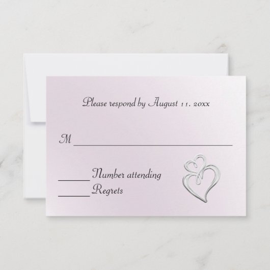 Elegant Silver RSVP (Achterkant)