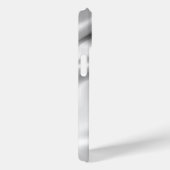 Elegant Silver Satin Zijde Aangepaste Telefoon Case-Mate iPhone Case (Achterkant / Rechts)