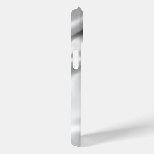 Elegant Silver Satin Zijde Aangepaste Telefoon Case-Mate iPhone Case (Achterkant / Rechts)