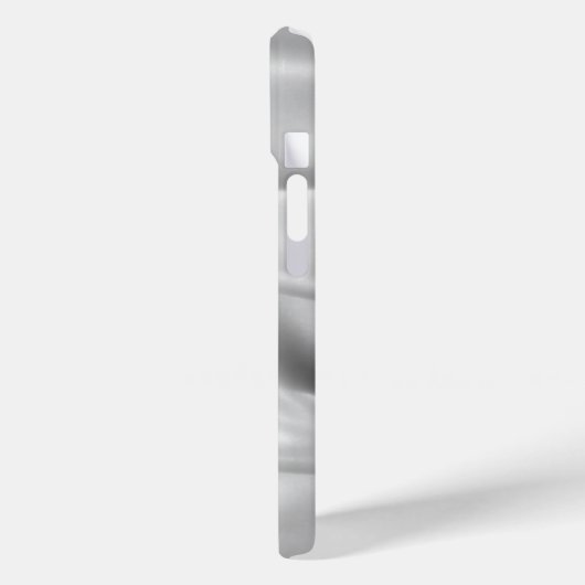 Elegant Silver Satin Zijde Aangepaste Telefoon Case-Mate iPhone Case (Achterkant / Links)