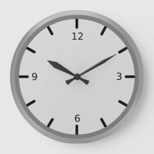 Elegant Silver Shades Grote Klok