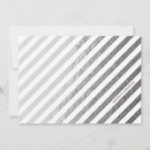 Elegant Silver Shimmer Kerstfeest Kaart (Achterkant)