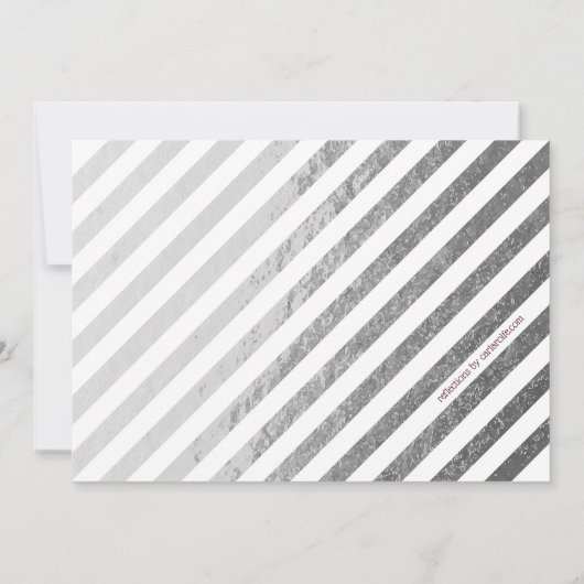 Elegant Silver Shimmer Kerstfeest Kaart (Achterkant)