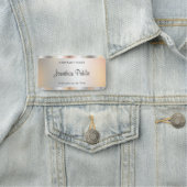 Elegant Silver Sjabloon Typografie  Naamplaatje (In situ)