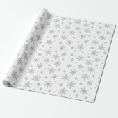 Elegant Silver Snowflake | Winter Holiday  Cadeaupapier (Uitgerold)