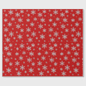 Elegant Silver Snowflake | Winter Holiday  Cadeaupapier (Vlak)