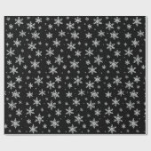 Elegant Silver Snowflake | Winter Holiday  Cadeaupapier (Vlak)