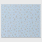 Elegant Silver Snowflake | Winter Holiday Cadeaupapier (Vlak)