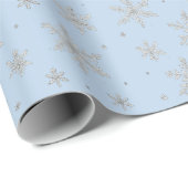Elegant Silver Snowflake | Winter Holiday Cadeaupapier (Rol Hoek)