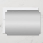 Elegant Silver Snowflakes Kerstfeestdag Kaart (Achterkant)