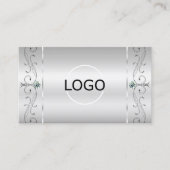 Elegant Silver  Squiggins Jewels Logo & Foto Visitekaartje (Voorkant)