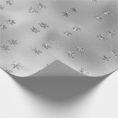 Elegant Silver Star Cadeaupapier (Hoek)
