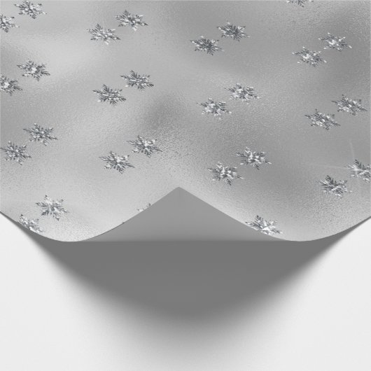 Elegant Silver Star Cadeaupapier (Hoek)