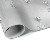 Elegant Silver Star Cadeaupapier (Rol Hoek)