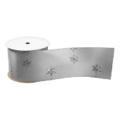 Elegant Silver Star Satijnen Lint (Spoel)