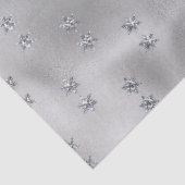Elegant Silver Star Tissuepapier (Detail)