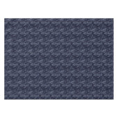 Elegant Silver Stars Kerstmis Tafelkleed (Voorkant (Horizontaal))