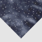 Elegant Silver Stars Kerstmis Tissuepapier (Detail)