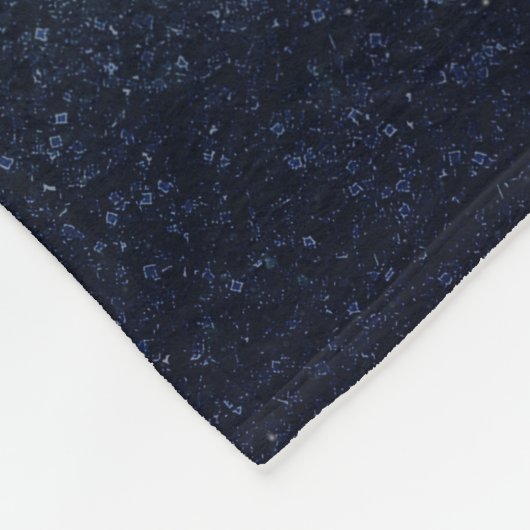 Elegant Silver Sun Moon Doodle Mandala Blue Design Fleece Deken (Hoek)