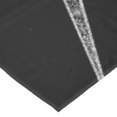 Elegant Silver Sun Moon Mandala Black Design Tafelkleed (Gekanteld)