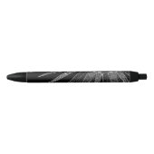 Elegant Silver Sun Moon Mandala Black Design Zwarte Inkt Pen (Voorkant)