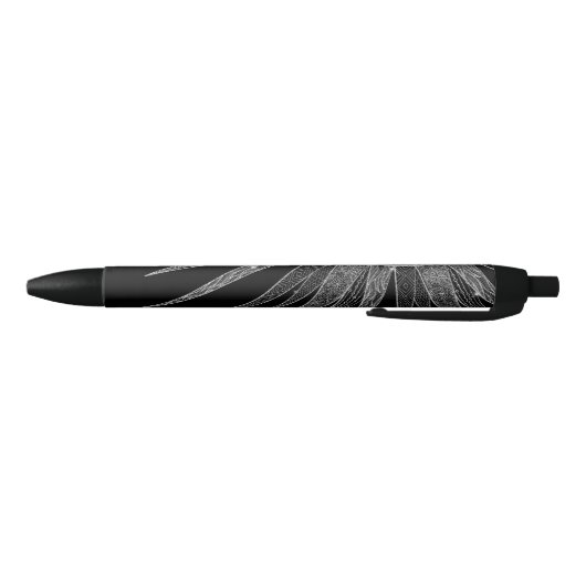 Elegant Silver Sun Moon Mandala Black Design Zwarte Inkt Pen (Bodem)