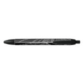 Elegant Silver Sun Moon Mandala Black Design Zwarte Inkt Pen (Achterkant)