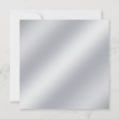 Elegant Silver Swirl 25th Wedding Jubileum Kaart (Achterkant)