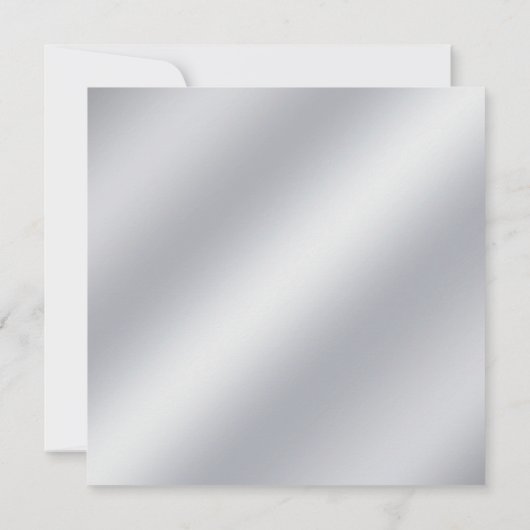 Elegant Silver Swirl 25th Wedding Jubileum Kaart (Achterkant)