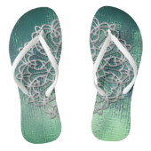 Elegant Silver teenslippers (Voetbed)