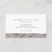 Elegant Silver Texture Visitekaartje (Achterkant)