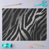 Elegant Silver Tiger Tissuepapier (Craft)