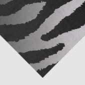 Elegant Silver Tiger Tissuepapier (Detail)