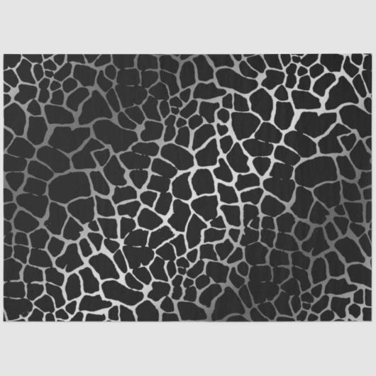 Elegant Silver Tiger Tissuepapier (Voorkant)