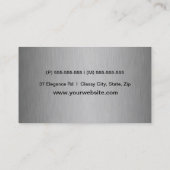 Elegant Silver Visitekaartje (Achterkant)
