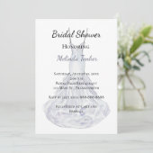 Elegant Silver Wedding Dress Vrijgezellenfeest Kaart (Staand voorkant)