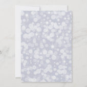 Elegant Silver Wedding Dress Vrijgezellenfeest Kaart (Achterkant)