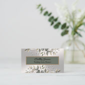 Elegant Silver Wedding Event Planner Visitekaartje (Staand voorkant)