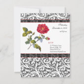 Elegant Silver Wedding Jubileum Uitnodiging (Achterkant)