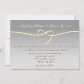 Elegant Silver Wedding Kaart (Voorkant)