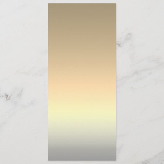 Elegant Silver Wedding Menu (Achterkant)