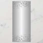 Elegant silver Wedding Menu (Achterkant)